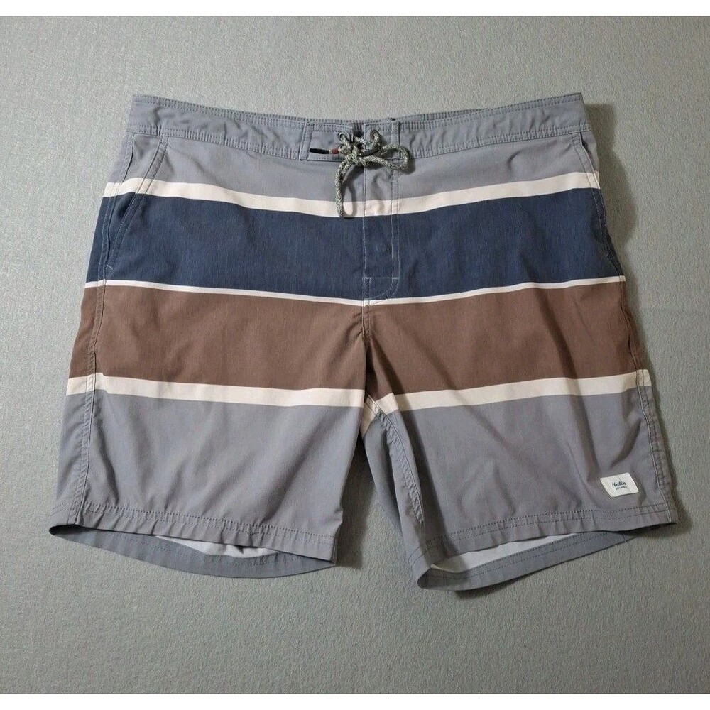 Katin Board Shorts Men Size 36 Measures 38 Multicolor Back Pocket  Swim Trunks